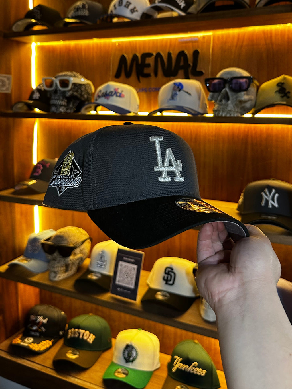 Gorra New Era Exclusiva Los Angeles Dodgers Champions 2024