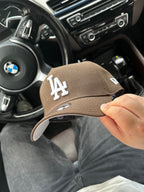 Gorra New Era Exclusiva Los Angeles Dodgers Classic Brown